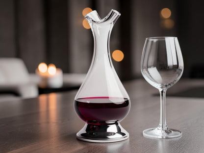 Aeropour  Aerodynamic Rotating Crystal Decanter - 1500ml Luxury Wine Carafe
