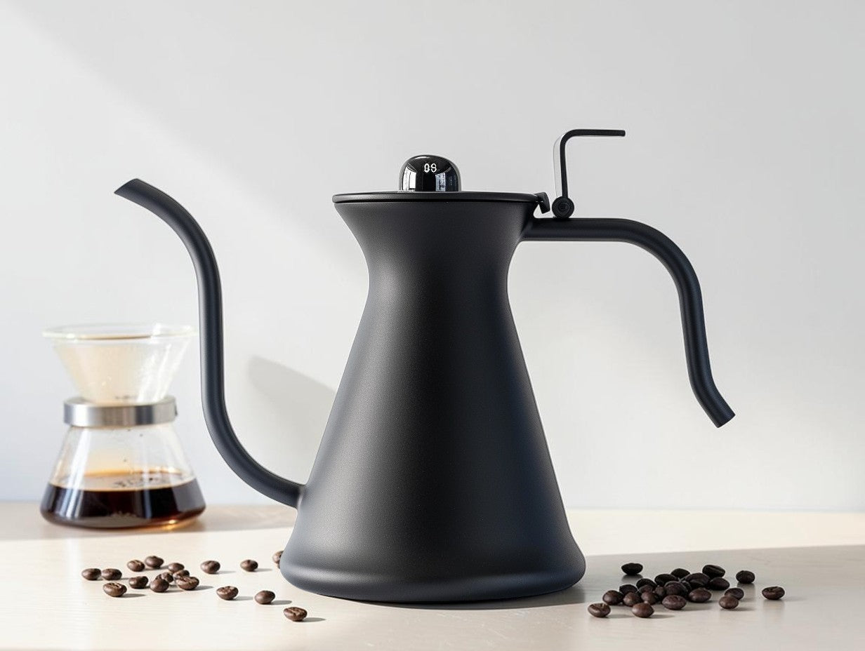 Aeropour Precision Gooseneck Coffee Kettle with Built-in Thermometer - 850ml